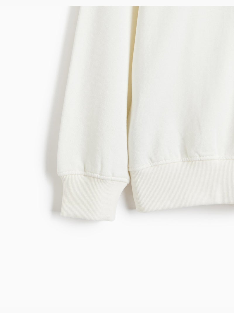 Sudadera estampada, mo fashion Blanco - Kiabi