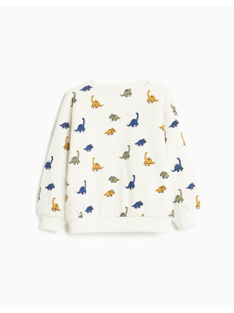 Sudadera estampada, mo fashion Blanco - Kiabi
