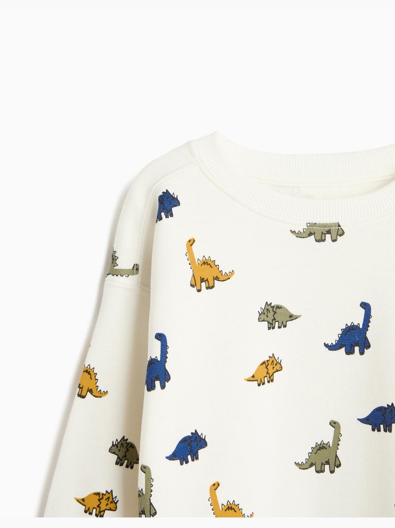 Sudadera estampada, mo fashion Blanco - Kiabi
