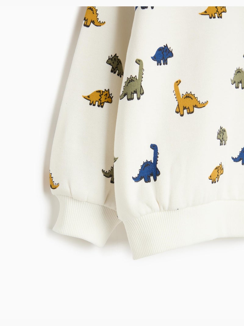 Sudadera estampada, mo fashion Blanco - Kiabi