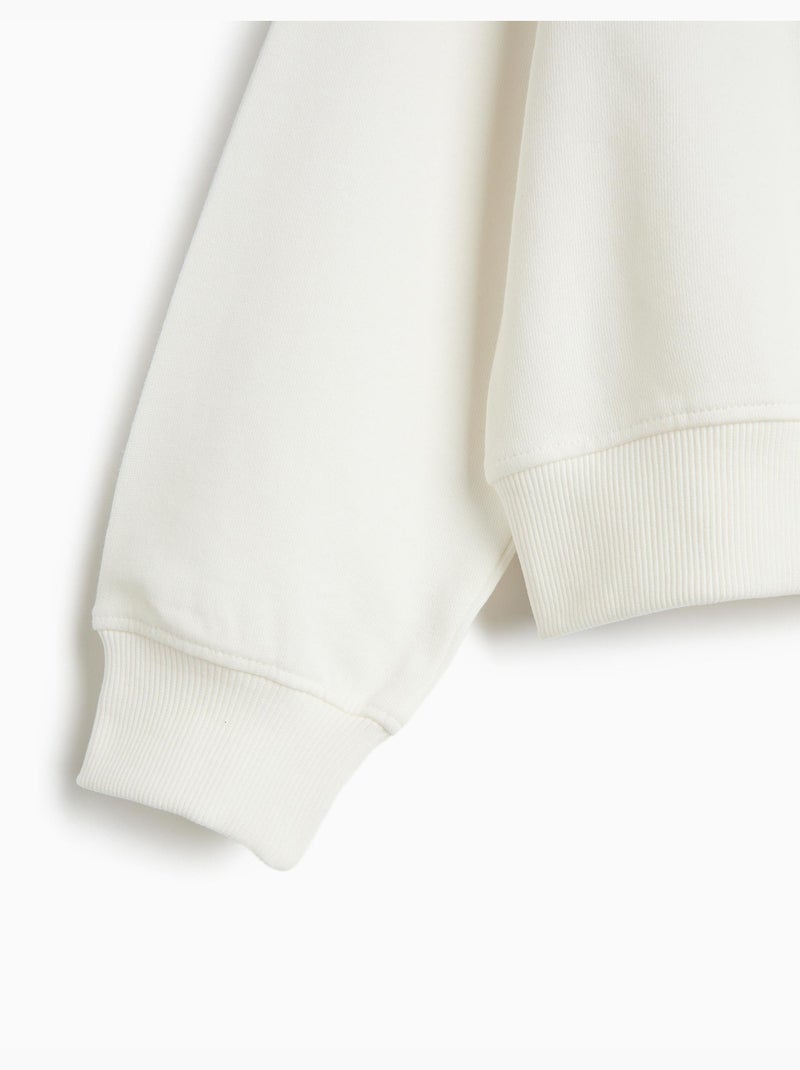 Sudadera estampada, mo fashion Blanco - Kiabi