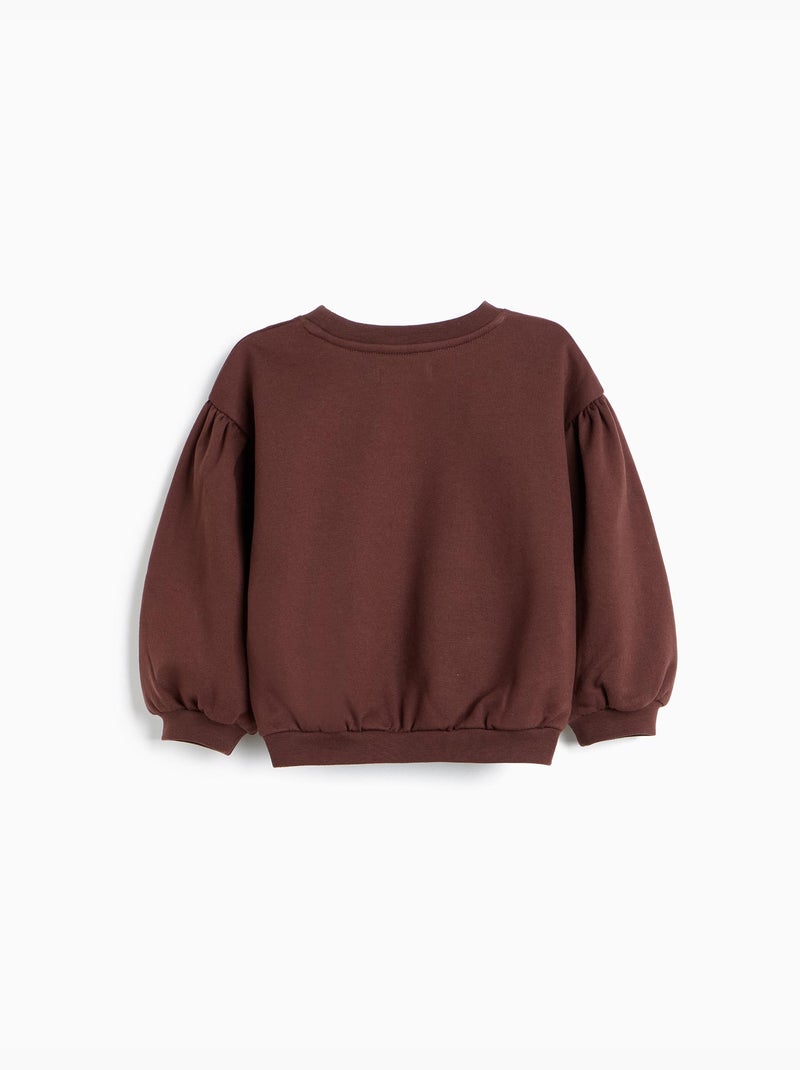 Sudadera estampada, mo fashion Marrón - Kiabi