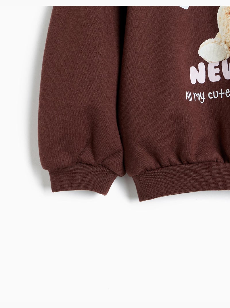 Sudadera estampada, mo fashion Marrón - Kiabi