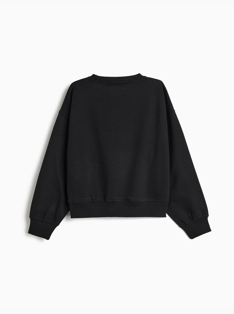 Sudadera estampada, mo fashion Negro - Kiabi