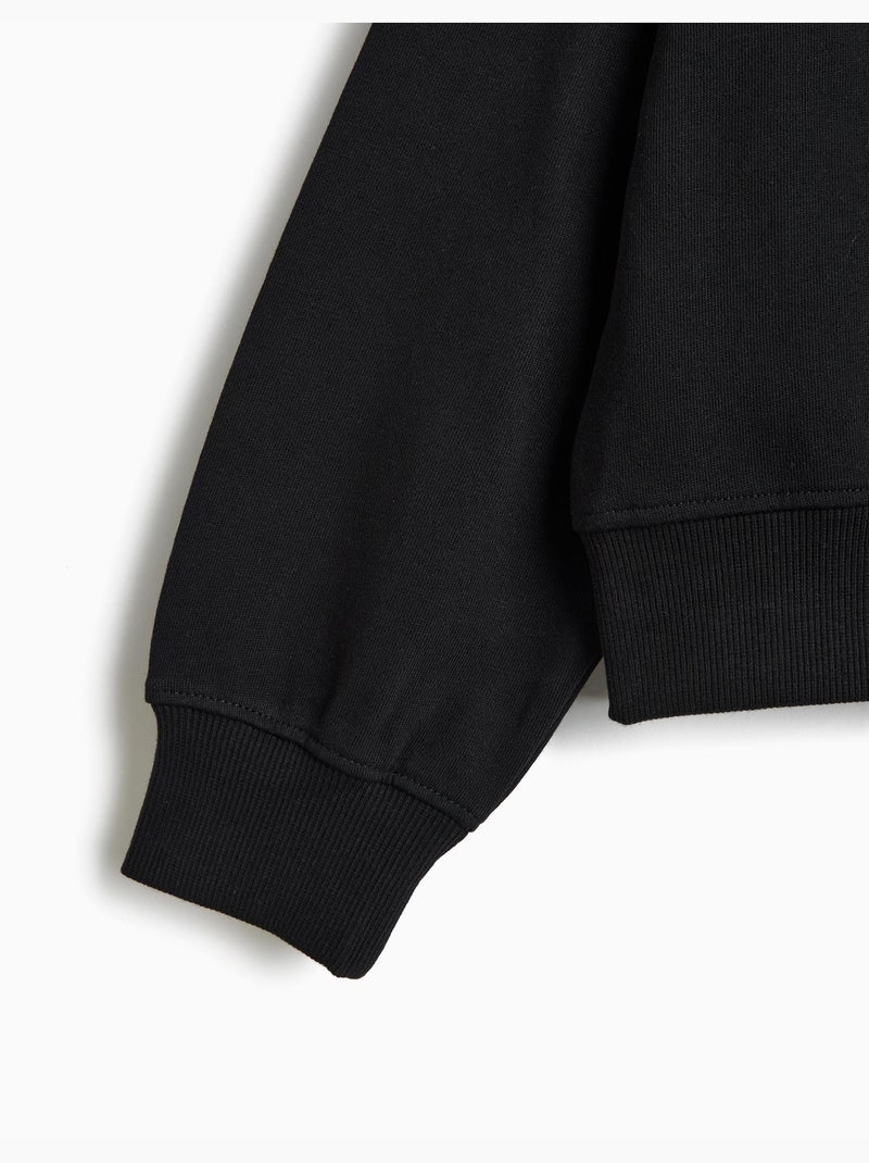 Sudadera estampada, mo fashion Negro - Kiabi