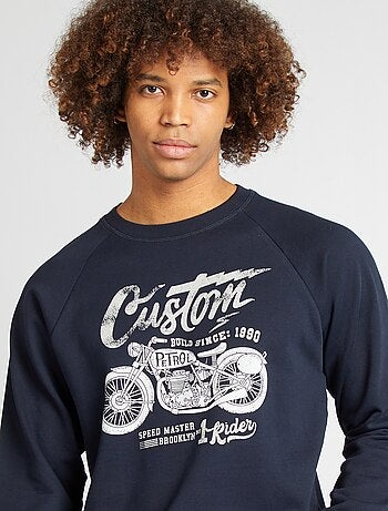Sudadera estampada 'moto'