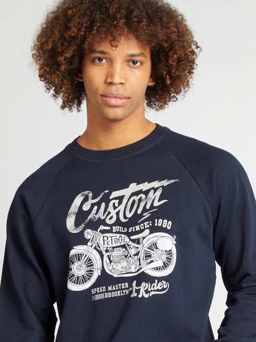 Sudadera estampada 'moto' - Kiabi