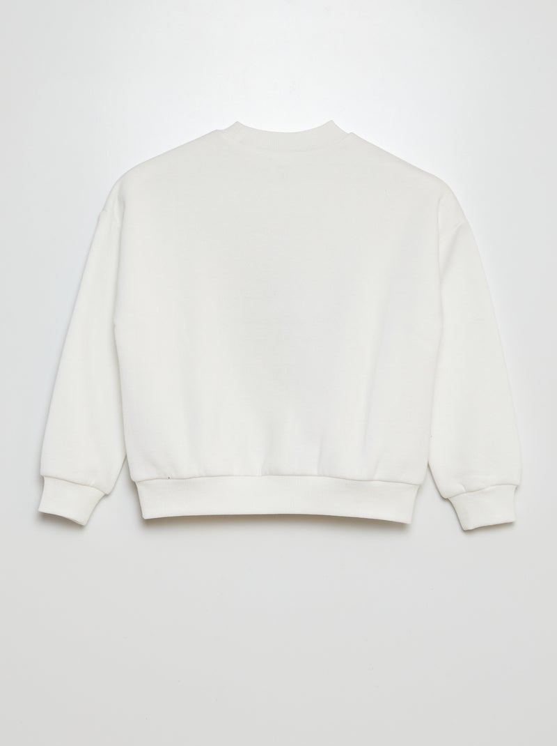 Sudadera estampada 'muñeco de nieve' BLANCO - Kiabi