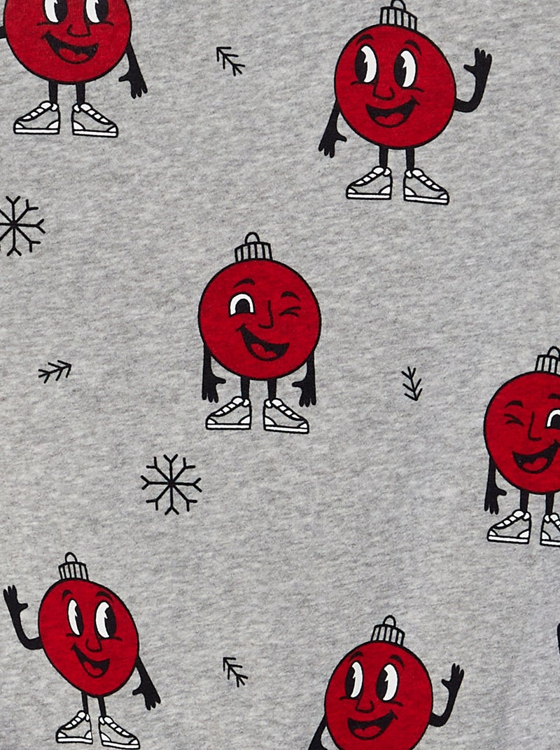 Sudadera estampada 'muñeco de nieve' GRIS - Kiabi
