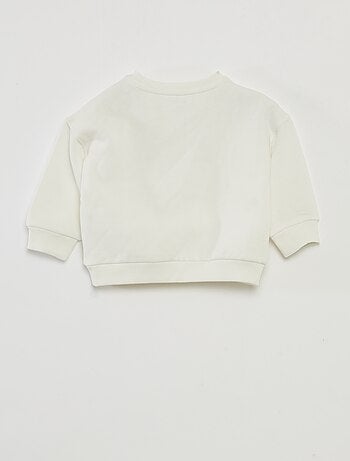 Sudadera estampada de Navidad en punto de algodón