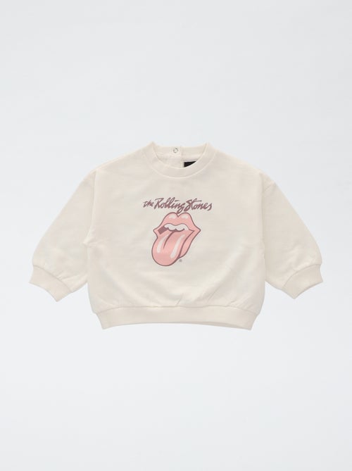 Sudadera estampada 'Rolling Stones' de algodón - Kiabi