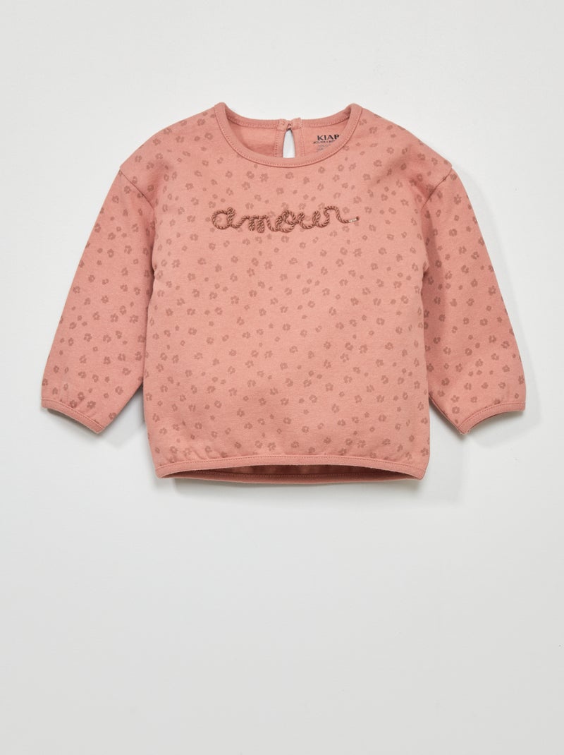 Sudadera estampada ROSA - Kiabi