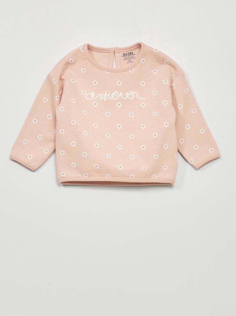 Sudadera estampada ROSA - Kiabi