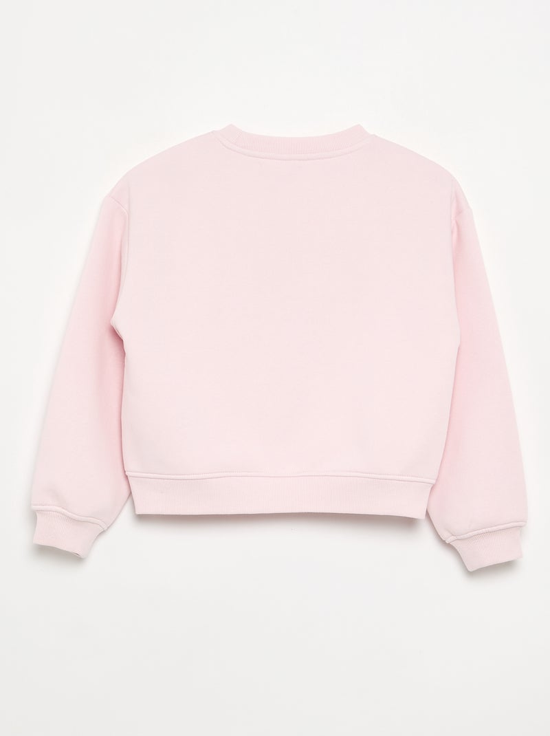 Sudadera estampada Rosa - Kiabi