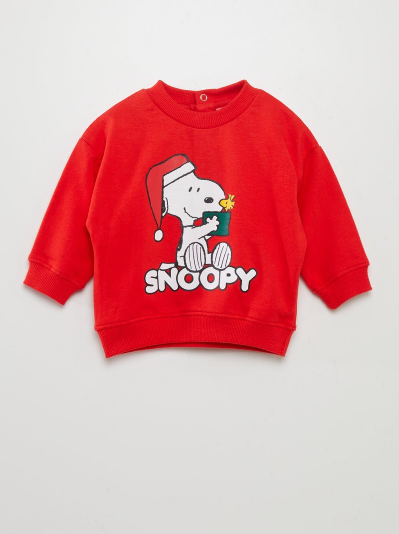 Sudadera estampada 'Snoopy' ROJO - Kiabi