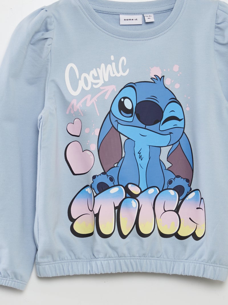 Sudadera estampada 'Stitch' AZUL - Kiabi