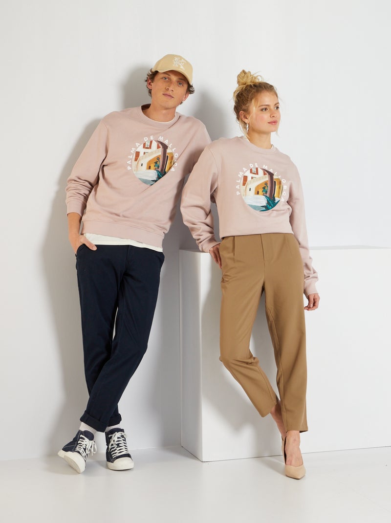 Sudadera estampada unisex 'Palma de Mallorca' BLANCO - Kiabi