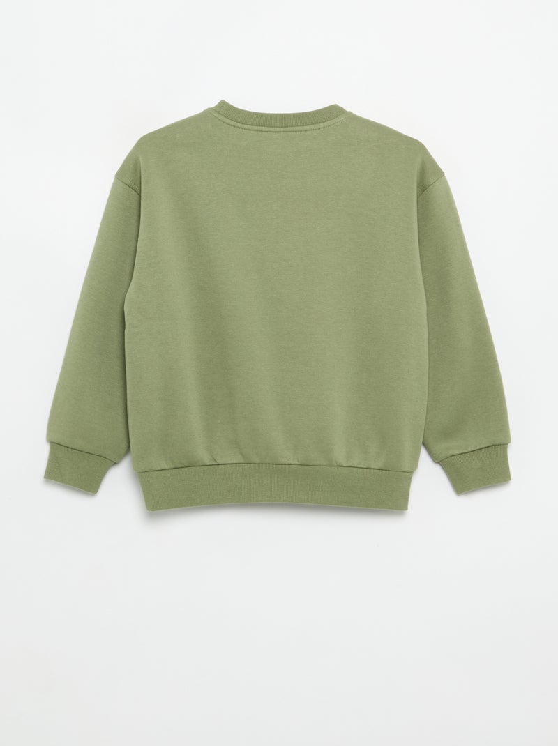 Sudadera estampada Verde - Kiabi