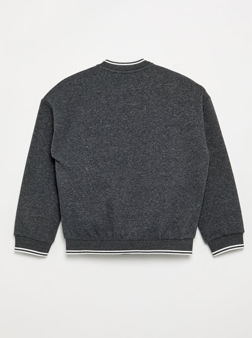 Sudadera estilo campus - colección fácil de poner - Kiabi Sudadera estilo campus - colección fácil de poner - Kiabi