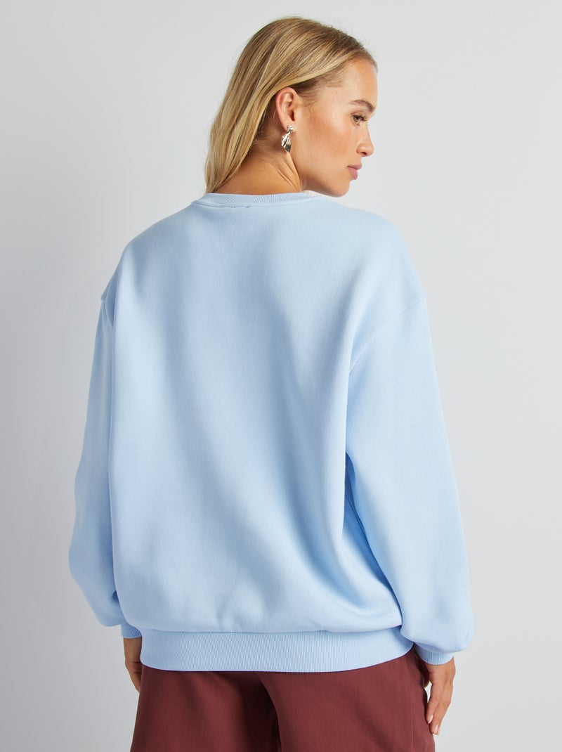 Sudadera estilo campus AZUL - Kiabi