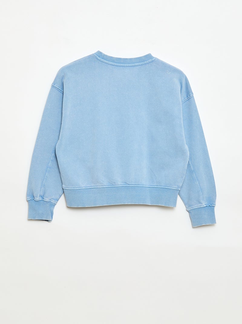 Sudadera estilo campus Azul - Kiabi
