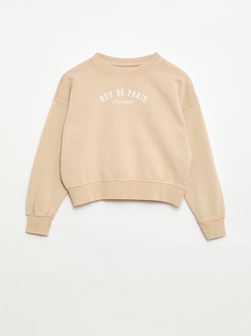 Sudadera estilo campus - Kiabi