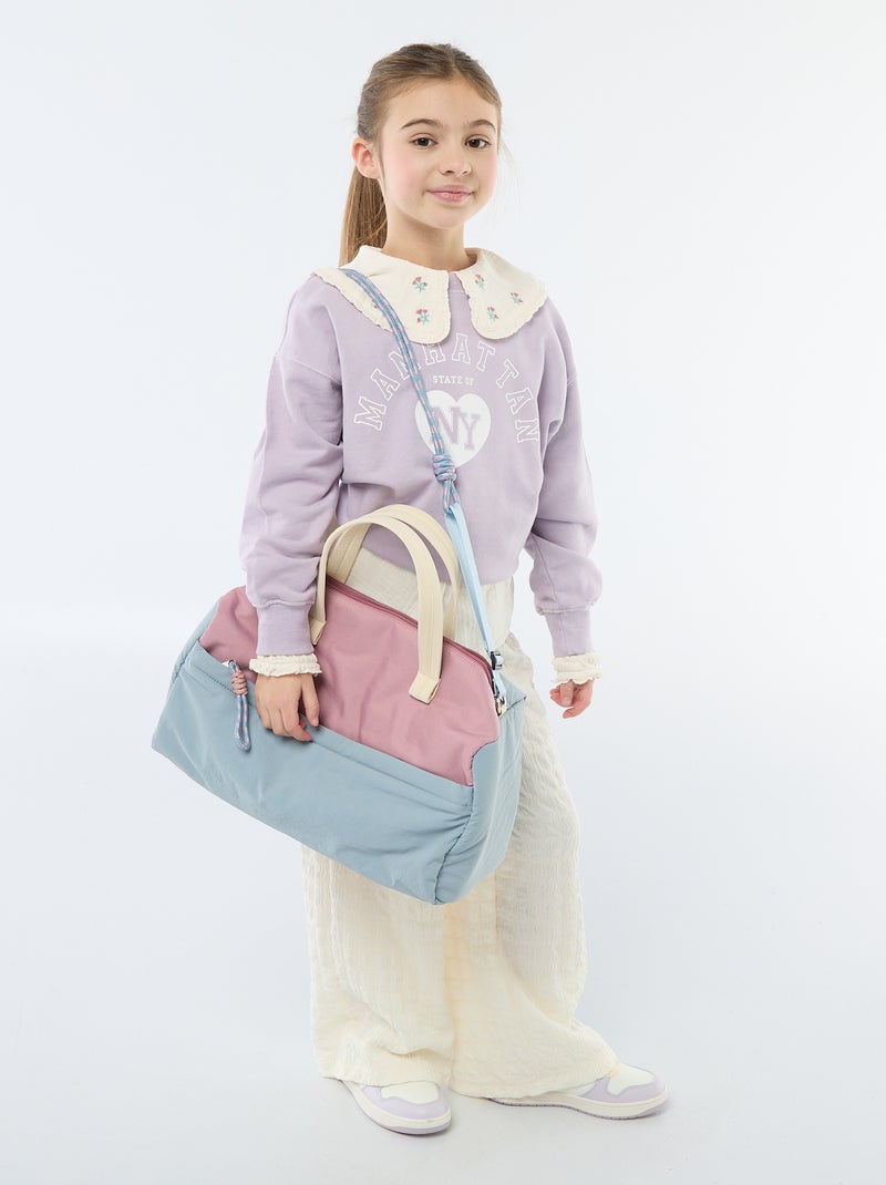 Sudadera estilo campus Purpura - Kiabi