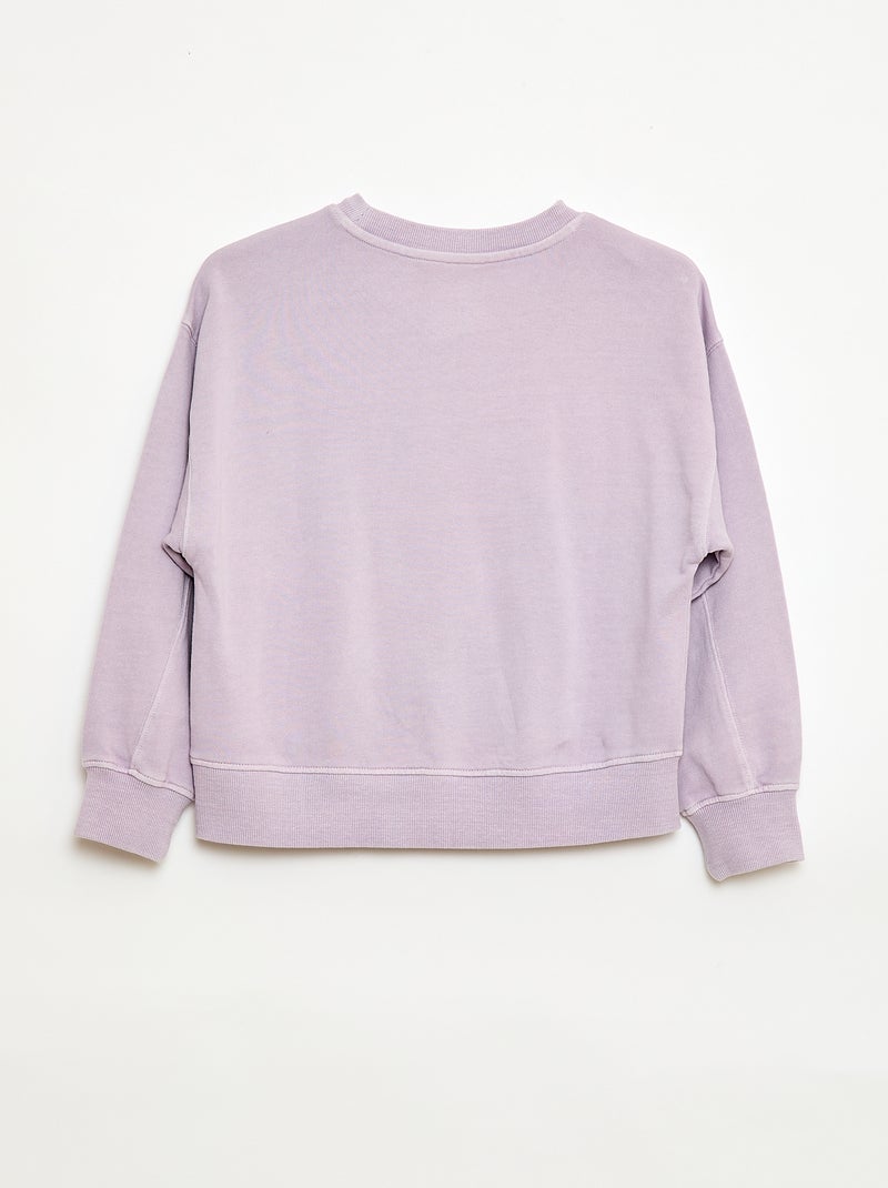 Sudadera estilo campus Purpura - Kiabi