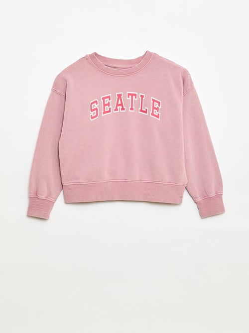 Sudadera estilo campus - Kiabi