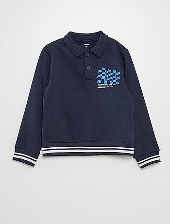 Sudadera estilo polo