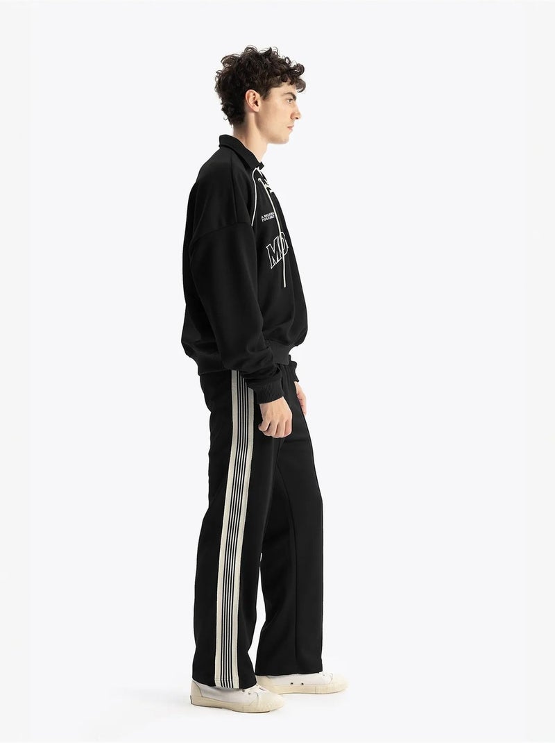 Sudadera extragrande de cuello redondo con detalle de lazo giesto Negro - Kiabi