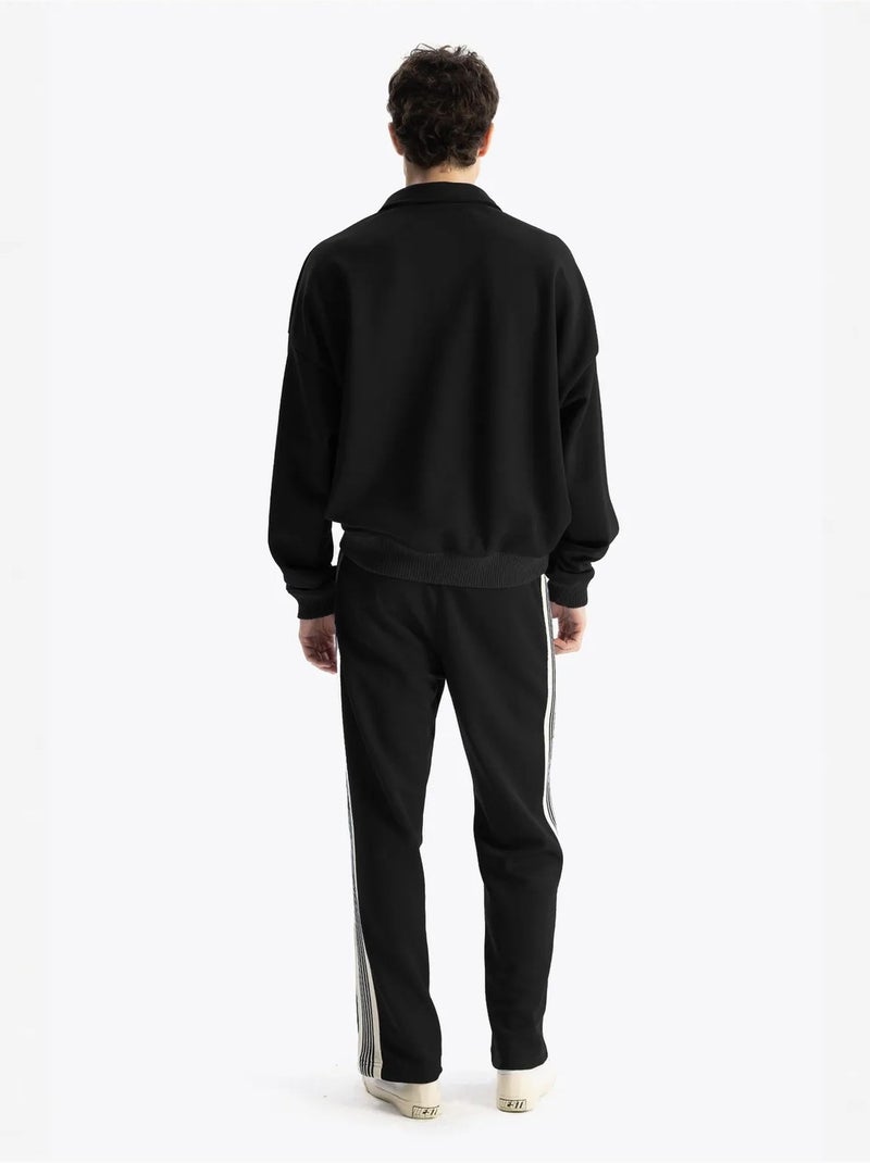 Sudadera extragrande de cuello redondo con detalle de lazo giesto Negro - Kiabi