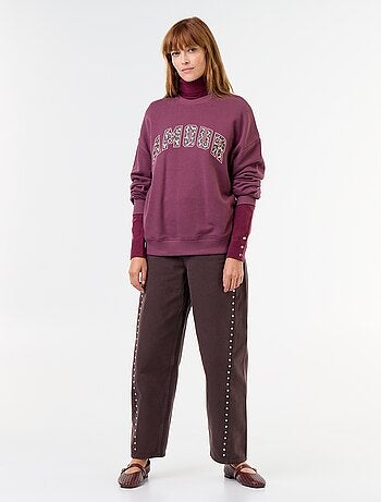 Sudadera extragrande estampada
