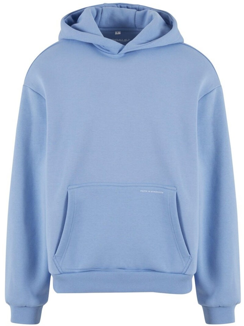 Sudadera faith is strength diseño estampado en espalda de suave para hombre - mister tee Azul pastel - Kiabi