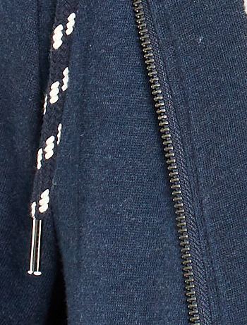 Sudadera forrada con cremallera - AZUL - Kiabi - 29.00€