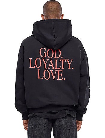 Sudadera god loyalty love de ultrapesada para hombre - mister tee