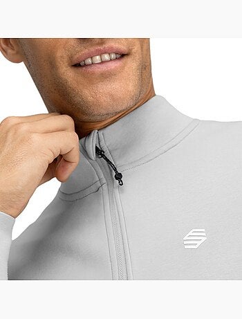 Sudadera golf media cremallera hombre golf hombre divot gray