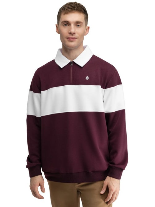 Sudadera golf media cremallera hombre golf hombre eagle cherry - Kiabi Sudadera golf media cremallera hombre golf hombre eagle cherry - Kiabi
