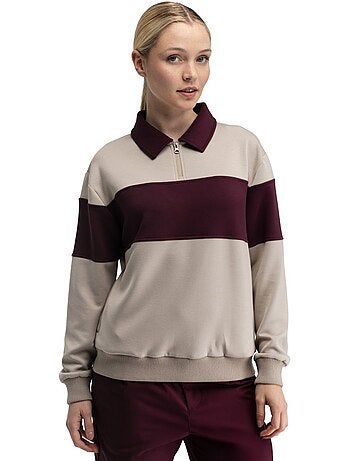 Sudadera golf media cremallera mujer golf mujer eagle-w sand