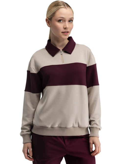 Sudadera golf media cremallera mujer golf mujer eagle-w sand - Kiabi Sudadera golf media cremallera mujer golf mujer eagle-w sand - Kiabi