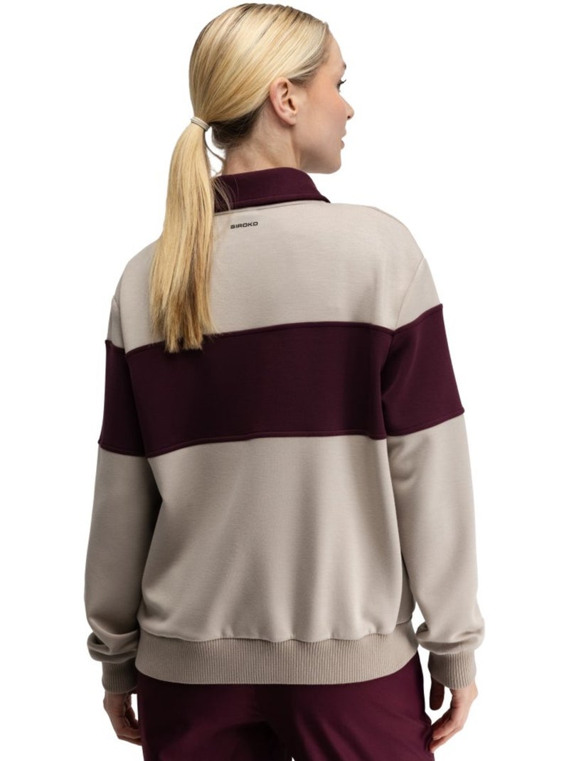 Sudadera golf media cremallera mujer golf mujer eagle-w sand Beige - Kiabi