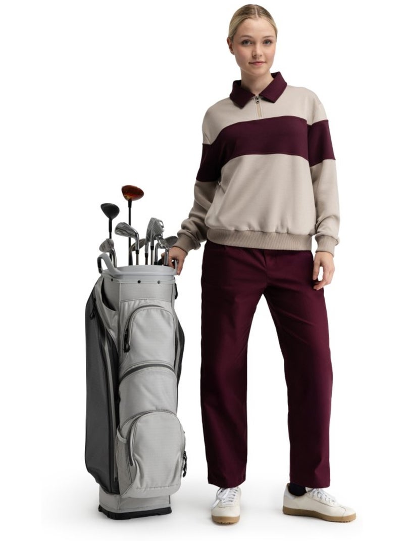 Sudadera golf media cremallera mujer golf mujer eagle-w sand Beige - Kiabi