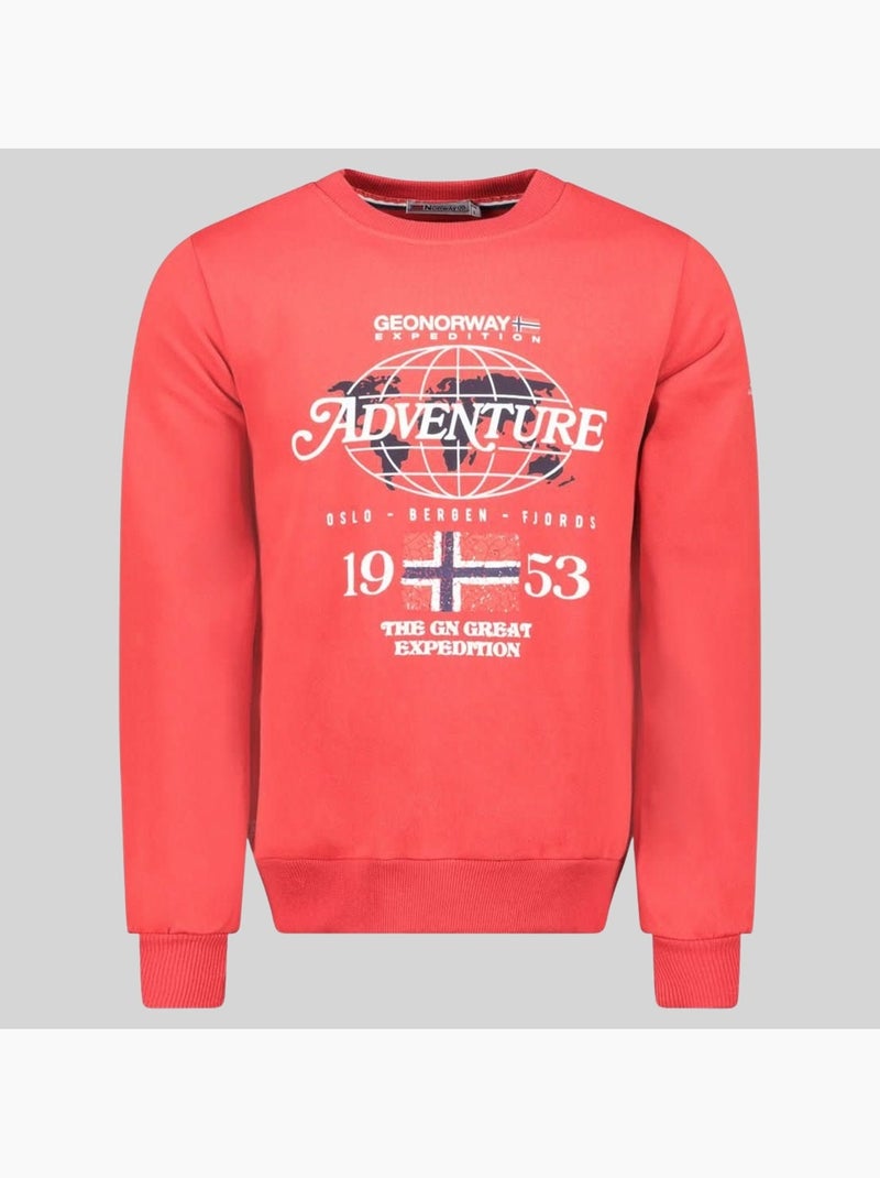 Sudadera golkovitz – geographical norway Rojo - Kiabi