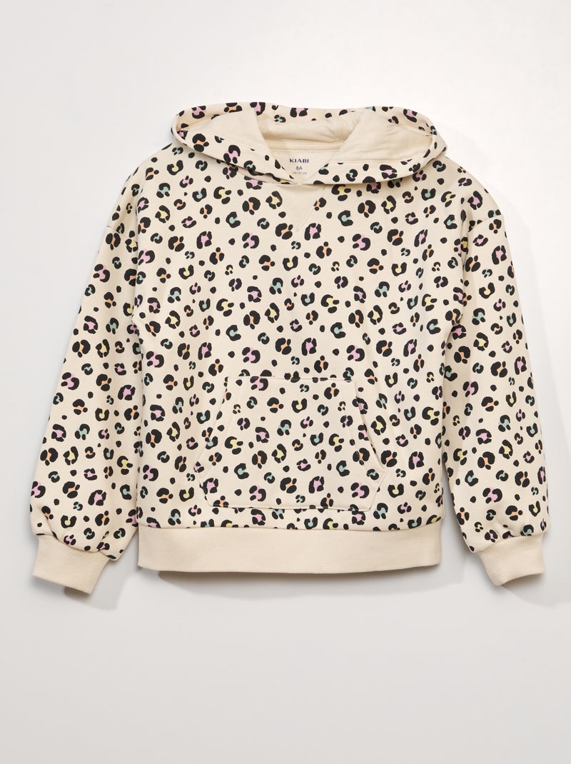 Sudadera gruesa de chándal con capucha BEIGE - Kiabi