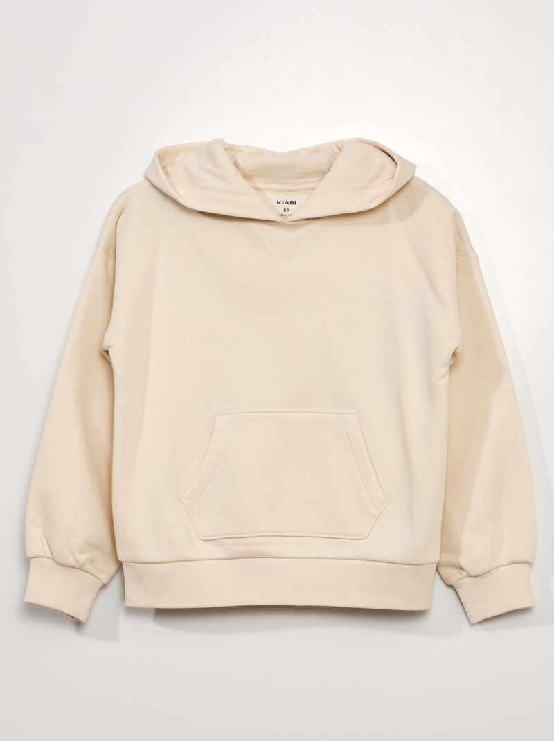 Sudadera gruesa de chándal con capucha BLANCO - Kiabi