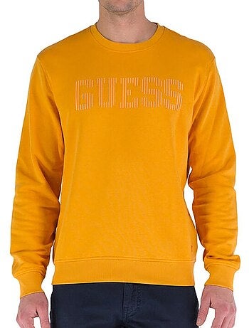 Sudadera Guess de Hombre con Cuello Redondo de Forro Polar