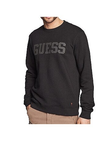 Sudadera Guess de Hombre con Cuello Redondo de Forro Polar