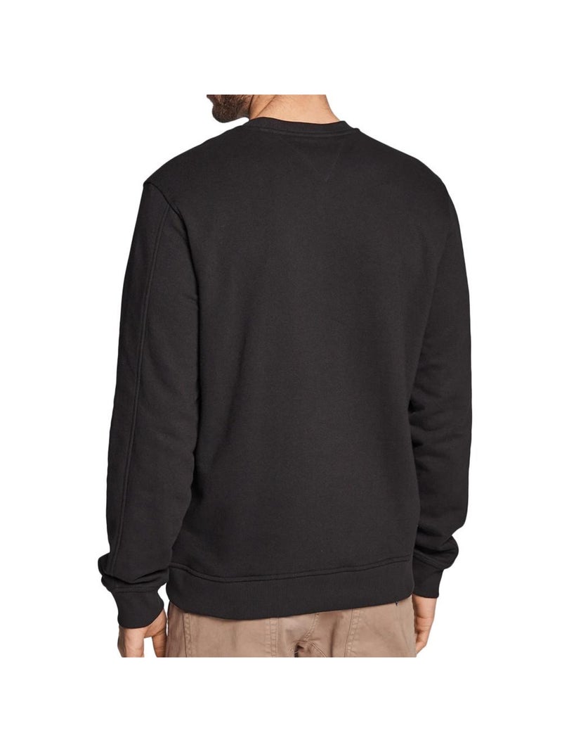Sudadera Guess de Hombre Cuello Redondo de Forro Polar Negro - Kiabi