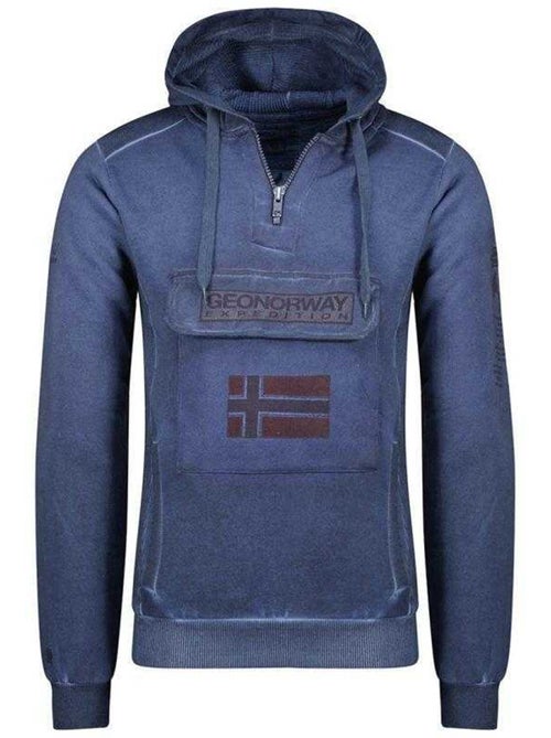 Sudadera gymclass eo diseño insignia de teñida con nudos para hombre - geographical norway - Kiabi