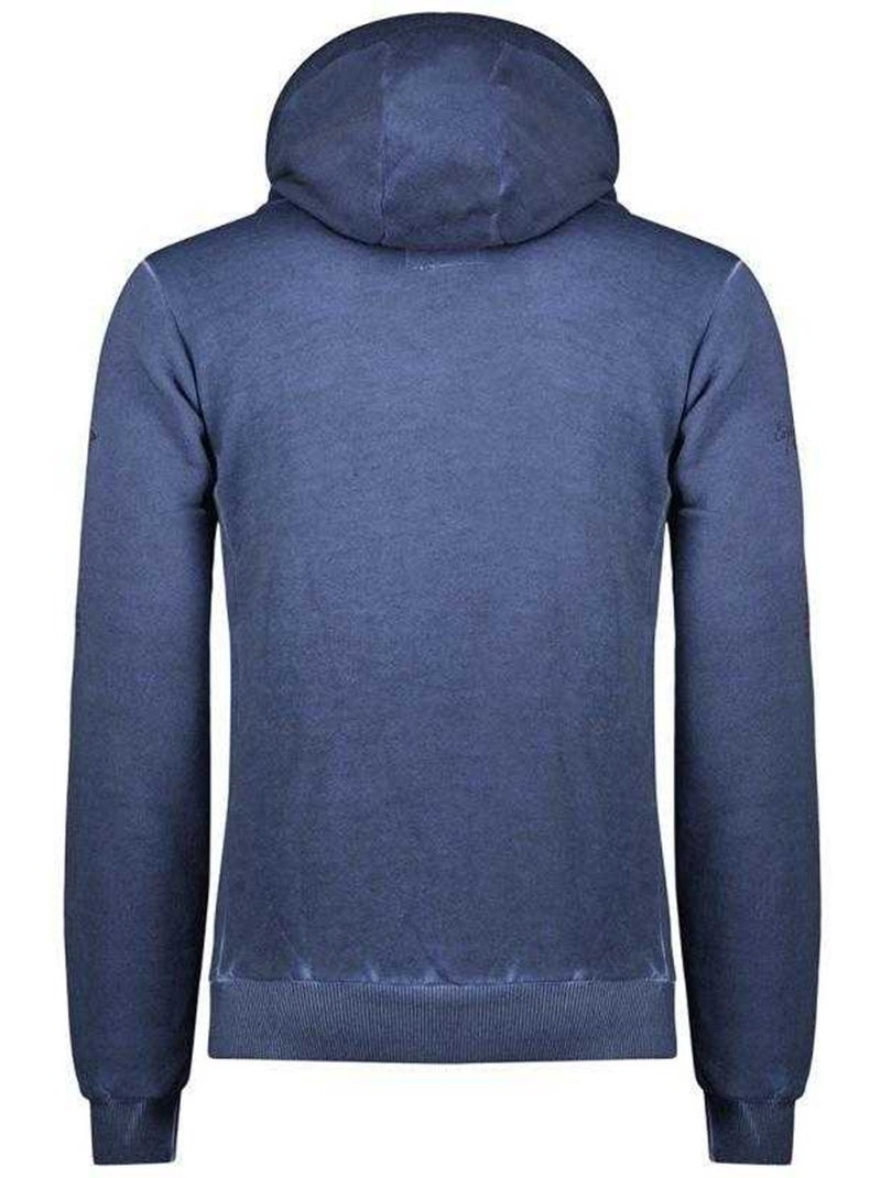 Sudadera gymclass eo diseño insignia de teñida con nudos para hombre - geographical norway Azul oscuro - Kiabi